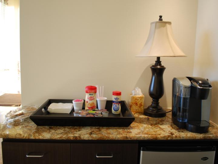 Comfortable patient seating and consultation area at Meridian Dental Irving